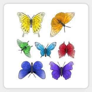 Rainbow Butterflies Magnet